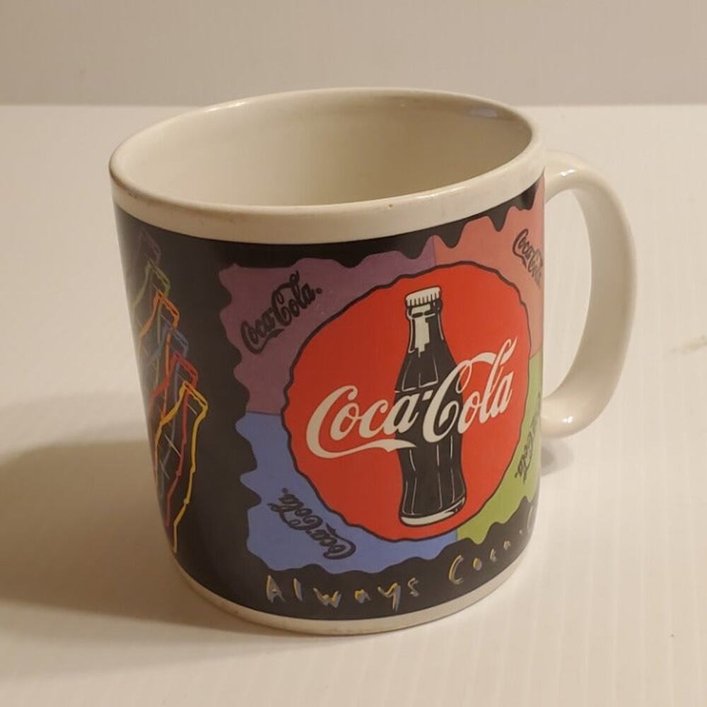 Vintage Collectible Coca Cola Mug Thirst + Taste = Coca-Cola 1995 4" tall